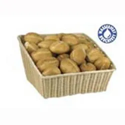 Купить корзина для хлеба прямоугольная 43x40см h25/17см, стэкбл, полиротанг+хром.проволока 40153aps – цена от завода, доставка до двери | RuOborudovanie.ru