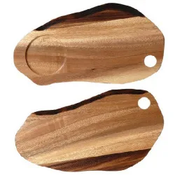 Купить блюдо деревянное 32х17см, двухстороннее, buffet wood zcawob21 – цена от завода, доставка до двери | RuOborudovanie.ru