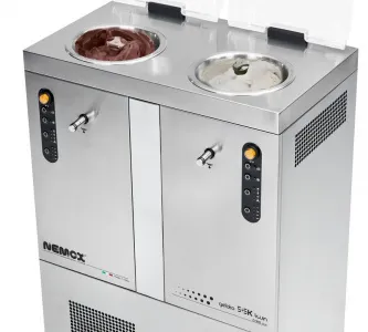 Фризер Nemox Gelato 5+5K TWIN i-Green (003B130250) для твердого мороженого 2 чаши по 3,2л – купить по цене завода