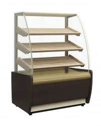Купить витрина хлебная 0,9 carboma 0012-0109 (k70 n 0,9-2) корич.-золотой – цена от завода, доставка до двери | RuOborudovanie.ru