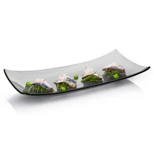 Набор емкостей для закусок Serveware 47Х23СМ, 3шт., Стекло, цвет дымчатый Gls019 – купить по цене завода