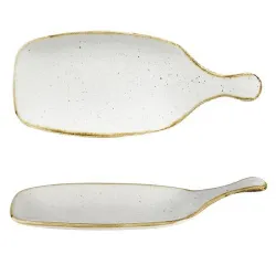 Блюдо сервировочное 28,4СМ, без борта, с ручкой, Stonecast, цвет Barley White Swhspdlh1 – купить в RuOborudovanie.ru с доставкой до двери Купить блюдо сервировочное 28,4см, без борта, с ручкой, stonecast, цвет barley white swhspdlh1 – цена от завода, доставка до двери | RuOborudovanie.ru