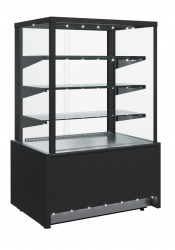 Купить витрина кондитерская полюс kc70 vm 0,9-1 9006-9005 (вхсв-0,9д carboma cube технo) 1801975p – цена от завода, доставка до двери | RuOborudovanie.ru