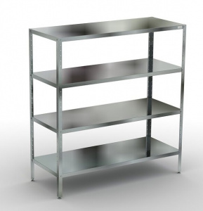 Стеллаж Кобор СК-180/50/430 (высота 1800) разборный со сплошными полками