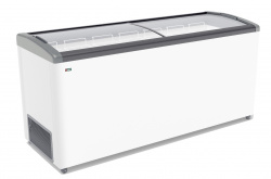 Ларь морозильный Frostor Gellar FG700 E гнутое стекло серый