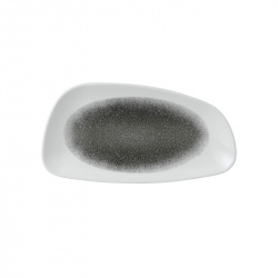 Блюдо сервировочное Chefs Geo 30Х15,5СМ, без борта, цвет Raku Quartz Black, Studio Prints Rkbqge301