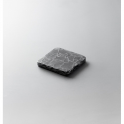 Доска сервировочная 9х9см, стекло, серия Freeze Slab, цвет серый Fs-Xs-Gr
