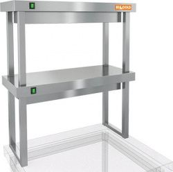Купить полка тепловая hicold tp2-7/3 двухъярусная настольная (700х300х800мм) – цена от завода, доставка до двери | RuOborudovanie.ru