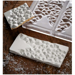 Форма для шок. "Chocolate Bar Fragment" 155Х77ММ H10Мм, 100ГР, 3 ячейки, п/к Pc5004