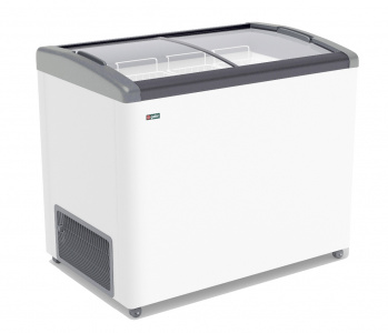 Ларь морозильный Frostor Gellar FG350E гнутое стекло серый