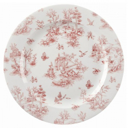 Тарелка мелкая 30,5СМ Vintage Prints, цвет Cranberry Toile Tocvp111