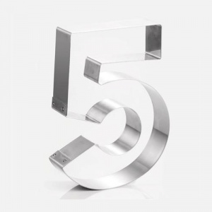 Форма кондитерская "ЦИФРА 5" H 20СМ, нерж. Сталь 30H4X05