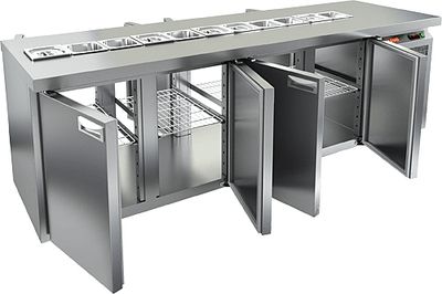 Стол для салатов Hicold SL2T-1111/GN (1/6) без крышки (+2/+10)