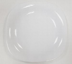 Тарелка norma classic 21,5 х 19,5 х 1,9 см опаловое стекло (стеклокерамика)