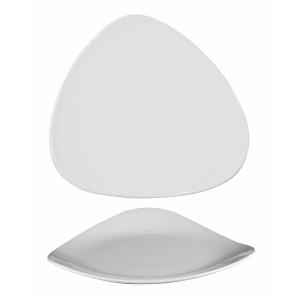 Тарелка мелкая треугольная 26,5СМ Lotus Whtr101