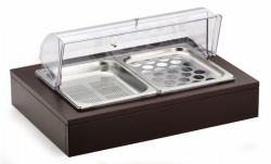 Купить мармит pintinox 51132830 венге настол.gn1/1 с крыш.roll-top (чафиндиш) с охлажд.элем, на дер.подст. – цена от завода, доставка до двери | RuOborudovanie.ru