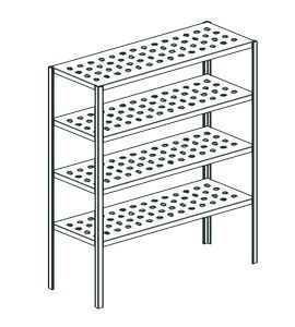 Стеллаж перфорированный Apach Chef Line Lstp20-176