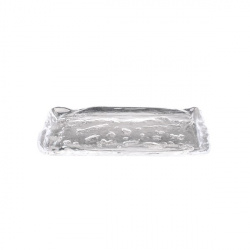 Блюдо стеклянное ЛЕД прозрачное 25Х11СМ H2См, Frost Xglas-260