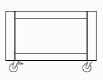 Подставка под печь Sottoriva Modul 4 Bas4 H74