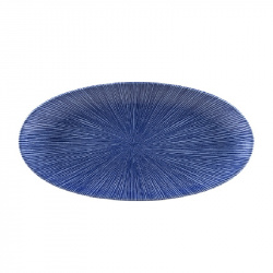 Купить блюдо овальное chefs 34,7х17,3см, без борта, цвет agano blue, studio prints agbuov351 – цена от завода, доставка до двери | RuOborudovanie.ru