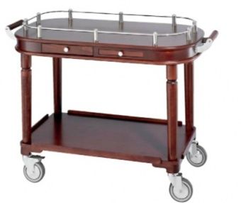 Тележка сервировочная Paderno 5889100 с 2 ящиками и полкой – купить по цене завода