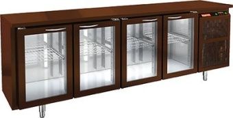 Стол охлаждаемый Hicold BNG 1111 HT BAR (+2+10), 4 стеклянные двери – купить по цене завода