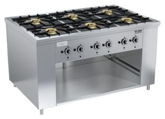 Плита газовая Вулкан-Heidebrenner Прг-Iiа-6 Maxi арт.8231 с двухстор. управлением ресторанная – купить по цене завода
