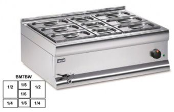 Мармит настольный 2*GN1/2 + 2*GN1/4 + 3*GN1/6 Lincat BM7BWFL – купить по цене завода