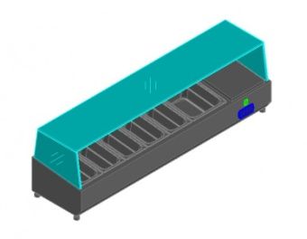 Витрина для ингридиентов Hicold VRTG1485 для стола Pze3 – купить по цене завода