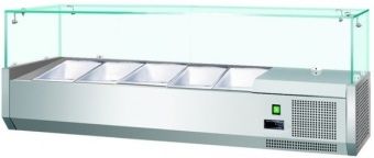 Витрина холодильная для ингредиентов 5хGN1/4 -150 мм Koreco VRX1200330(335I) – купить по цене завода