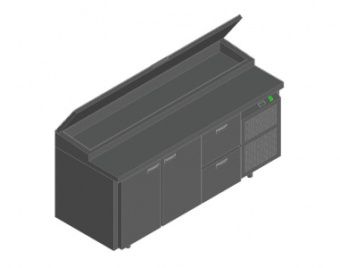 Стол для пиццы Hicold Pz1-112Gn (1/3H) камень – купить по цене завода
