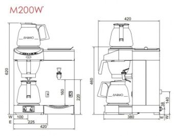 Кофеварка Animo M200W – купить по цене завода