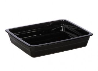Гастроемкость керамическая Corone GN 1/2 326х265х60 мм черная [LQ-QK15029-K] – купить по цене завода