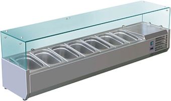 Витрина холодильная для ингредиентов 7хGN1/4 -150 мм Koreco VRX 1500 335 WN – купить по цене завода