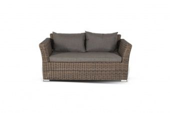 Лаунж-зона 4sis Капучино Дабл (коричневый) арт.KDS3S2CT-5-SET brown из искус.ротанга – купить по цене завода