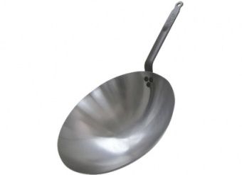 Сковорода "Wok" D 35,5СМ H8,5См, белая сталь "Carbone Plus" 5114.35 – купить по цене завода
