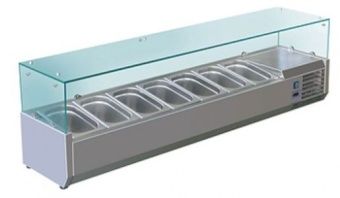 Витрина холодильная для ингредиентов 7хGN1/3 -150 мм Koreco VRX1600380(395II) – купить по цене завода