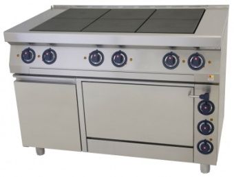 Плита 6 конфорочная Kogast Es-T67/1-0 700 серии – купить по цене завода