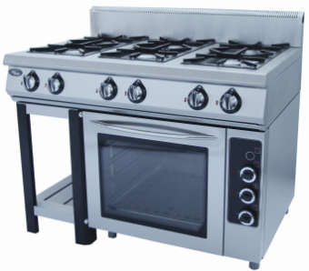 Плита газовая 6 горелочная Grill Master Ф6ПДГ/800 с комбинированноой духовкой – купить по цене завода