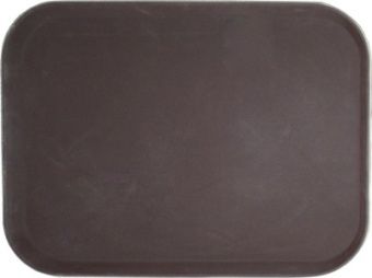 Поднос прорезиненный прямоугольный 460х360х30 мм коричневый [1418CT Brown] – купить по цене завода