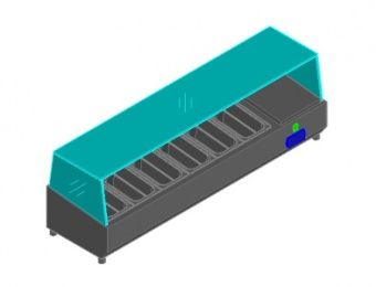 Витрина для ингридиентов Hicold VRTG1390 для стола Hicold Pz3 – купить по цене завода