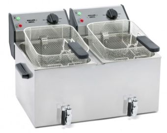 Фритюрница Roller Grill FD 80 DR (2х8л) электр. 7,2кВт с 2кранами для слива масла – купить по цене завода