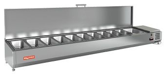 Витрина Vrtu 2360 для стола Hicold Pz4 – купить по цене завода