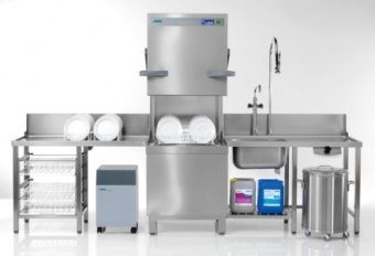 Машина для мойки котлов Winterhalter Uf-L с 3 дозаторами, падающей дверцей на колесах новотель – купить по цене завода
