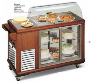 Тележка серв.охл. tecfrigo carrellino 250 темн.орех – купить по цене завода