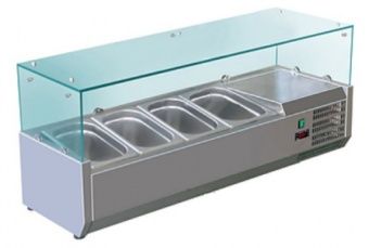 Витрина холодильная для ингредиентов 3хGN1/3 + 1хGN1/2-150 мм Koreco VRX1200380(395II) – купить по цене завода