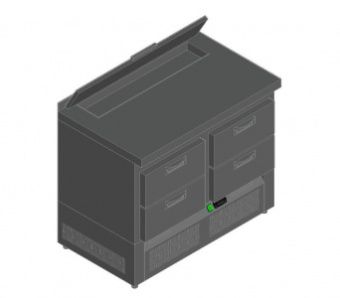 Стол для салатов Hicold Sle2-22Sn (1/6) с крышк. (+2/+10) – купить по цене завода